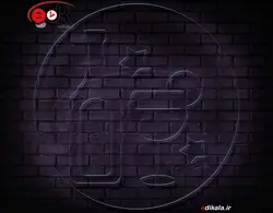 تابلو نئون طرح نوشیدنی شماره 19 در ابعاد مختلف + آداپتور