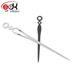 عقربه ساعت بزرگ ,ساعت شمار و دقیقه شمار نقره ای