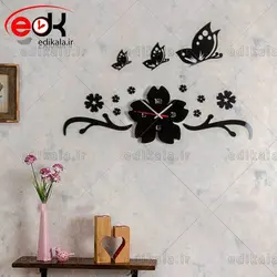ساعت دیواری فانتزی طرح بهار در پنج رنگ