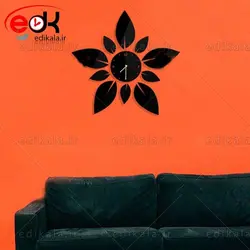 ساعت دیواری فانتزی طرح برگ در پنج رنگ