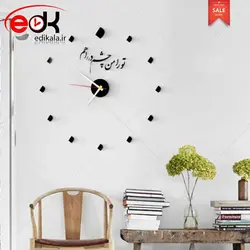 ساعت دیواری فانتزی طرح چشم انتظار در پنج رنگ