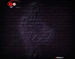 تابلو نئون طرح سینمایی شماره 12 در ابعاد مختلف +آداپتور+ فایل لایه باز