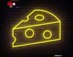 تابلو نئون طرح پنیر شماره 1 در ابعاد مختلف +آداپتور+ فایل لایه باز