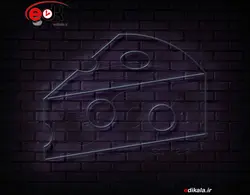 تابلو نئون طرح پنیر شماره 1 در ابعاد مختلف +آداپتور+ فایل لایه باز