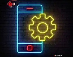 تابلو نئون طرح تعمیرات موبایل شماره 3 در ابعاد مختلف +آداپتور+ فایل لایه باز