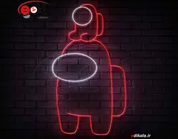 تابلو نئون طرح گیمینگ شماره 24 در ابعاد مختلف +آداپتور+ فایل لایه باز