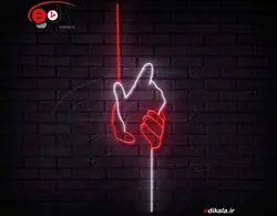 تابلو نئون طرح عاشقانه شماره 8 در ابعاد مختلف +آداپتور+ فایل لایه باز