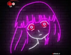 تابلو نئون طرح کارتونی شماره 66 در ابعاد مختلف + آداپتور