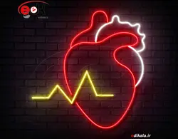 تابلو نئون طرح قلب شماره 38 در ابعاد مختلف + آداپتور