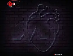 تابلو نئون طرح قلب شماره 38 در ابعاد مختلف + آداپتور