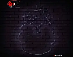 تابلو نئون طرح بابانوئل شماره 2 در ابعاد مختلف +آداپتور+ فایل لایه باز