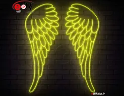 تابلو نئون طرح بال شماره 18 در ابعاد مختلف +آداپتور+ فایل لایه باز