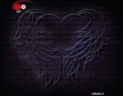 تابلو نئون طرح بال شماره 19 در ابعاد مختلف +آداپتور+ فایل لایه باز