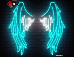 تابلو نئون طرح بال شماره 15 در ابعاد مختلف +آداپتور+ فایل لایه باز