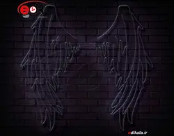 تابلو نئون طرح بال شماره 15 در ابعاد مختلف +آداپتور+ فایل لایه باز