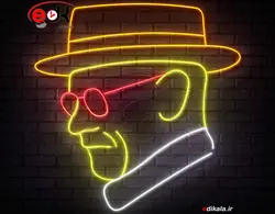 تابلو نئون طرح سینمایی شماره 17 در ابعاد مختلف +آداپتور+ فایل لایه باز