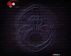 تابلو نئون طرح انگشتر شماره 4 در ابعاد مختلف +آداپتور+ فایل لایه باز