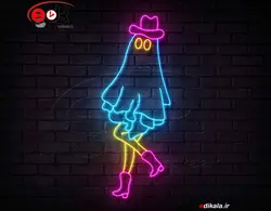 تابلو نئون طرح روح شماره 23 در ابعاد مختلف + آداپتور