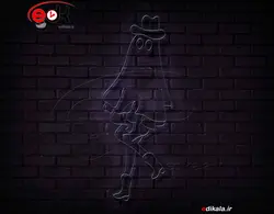 تابلو نئون طرح روح شماره 23 در ابعاد مختلف + آداپتور