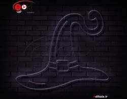 تابلو نئون طرح کلاه شماره 4 در ابعاد مختلف +آداپتور+ فایل لایه باز