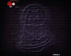 تابلو نئون طرح گربه شماره 30 در ابعاد مختلف + آداپتور