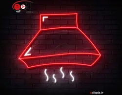 تابلو نئون طرح هود شماره 2 در ابعاد مختلف +آداپتور+ فایل لایه باز