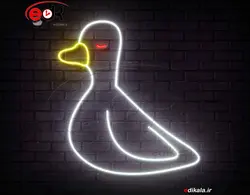 تابلو نئون طرح اردک شماره 2 در ابعاد مختلف +آداپتور+ فایل لایه باز