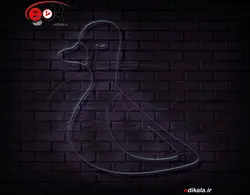 تابلو نئون طرح اردک شماره 2 در ابعاد مختلف +آداپتور+ فایل لایه باز