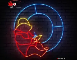 تابلو نئون طرح فانتزی شماره 299 در ابعا مختلف + آداپتور