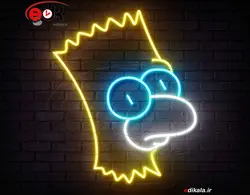 تابلو نئون طرح کارتونی شماره 75 در ابعاد مختلف + آداپتور