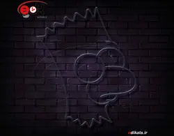 تابلو نئون طرح کارتونی شماره 75 در ابعاد مختلف + آداپتور