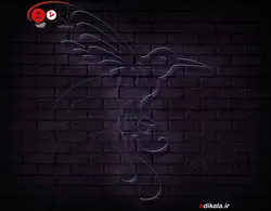 تابلو نئون طرح پرنده شماره 9 در ابعاد مختلف + آداپتور