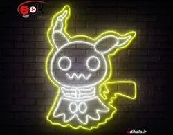 تابلو نئون طرح کارتونی شماره 99 در ابعاد مختلف + آداپتور