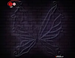 تابلو نئون طرح بال شماره 22 در ابعاد مختلف +آداپتور+ فایل لایه باز