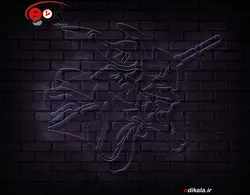 تابلو نئون طرح کارتونی شماره 90 در ابعاد مختلف + آداپتور