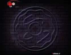 تابلو نئون طرح دونات شماره 4 در ابعاد مختلف +آداپتور+ فایل لایه باز