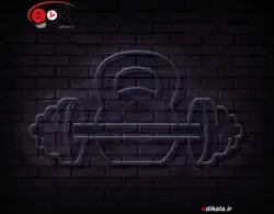 تابلو نئون طرح بدنسازی شماره 12 در ابعاد مختلف + آداپتور