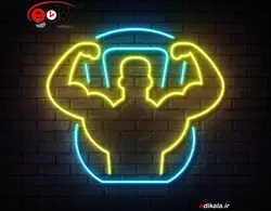 تابلو نئون طرح بدنسازی شماره 11 در ابعاد مختلف + آداپتور