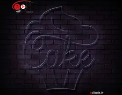 تابلو نئون طرح کیک شماره 9 در ابعاد مختلف +آداپتور+ فایل لایه باز