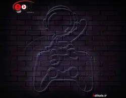 تابلو نئون طرح فضانورد شماره 9 در ابعاد مختلف +آداپتور+ فایل لایه باز