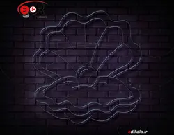 تابلو نئون طرح صدف شماره 1 در ابعاد مختلف +آداپتور+ فایل لایه باز