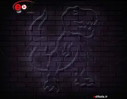 تابلو نئون طرح دایناسور شماره 6 در ابعاد مختلف + آداپتو
