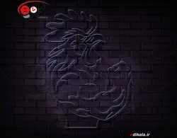 تابلو نئون طرح خروس شماره 5 در ابعاد مختلف +آداپتور+ فایل لایه باز