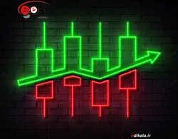 تابلو نئون طرح ترید شماره 1 در ابعاد مختلف +آداپتور+ فایل لایه باز