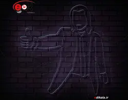 تابلو نئون طرح سینمایی شماره 29 در ابعاد مختلف +آداپتور+ فایل لایه باز