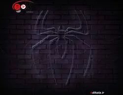 تابلو نئون طرح عنکبوت شماره 2 در ابعاد مختلف +آداپتور+ فایل لایه باز