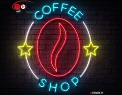 تابلو نئون طرح قهوه شماره 28 در ابعاد مختلف + آداپتور