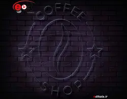 تابلو نئون طرح قهوه شماره 28 در ابعاد مختلف + آداپتور