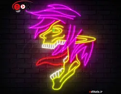 تابلو نئون طرح کارتونی شماره 122 در ابعاد مختلف + اداپتور