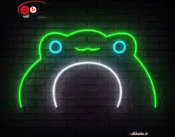 تابلو نئون طرح قورباغه شماره 6 در ابعاد مختلف +آداپتور+ فایل لایه باز